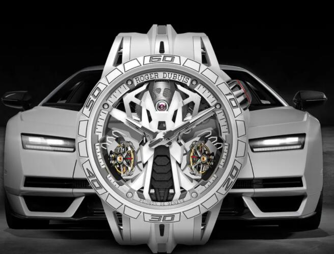 Roger Dubuis Excalibur Spider Countach White Mineral Composite Fiber 47mm